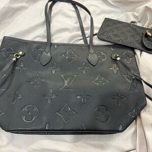 Black Monogram Tote Bag